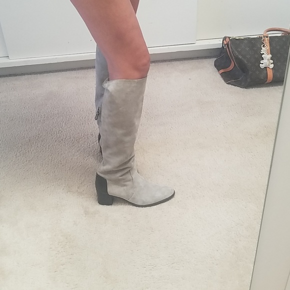 REED KRAKOFF SUEDE GRAY LEATHER BOOTS SIZE 41 - Picture 3 of 8